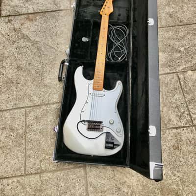 Schecter with Roland GR-09 Synth Strat Style Unique One of a Kind late 1970's - White image 3