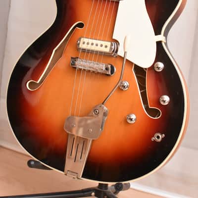 Astro Semi Acoustic – RARE 1960s German Vintage Archtop Jazz Guitar Gitarre Hopf image 13