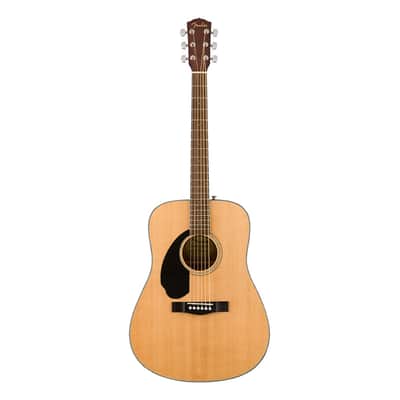 Used Fender CD-60S Dreadnought LH Acoustic Guitar - Natural w/ Walnut FB image 2