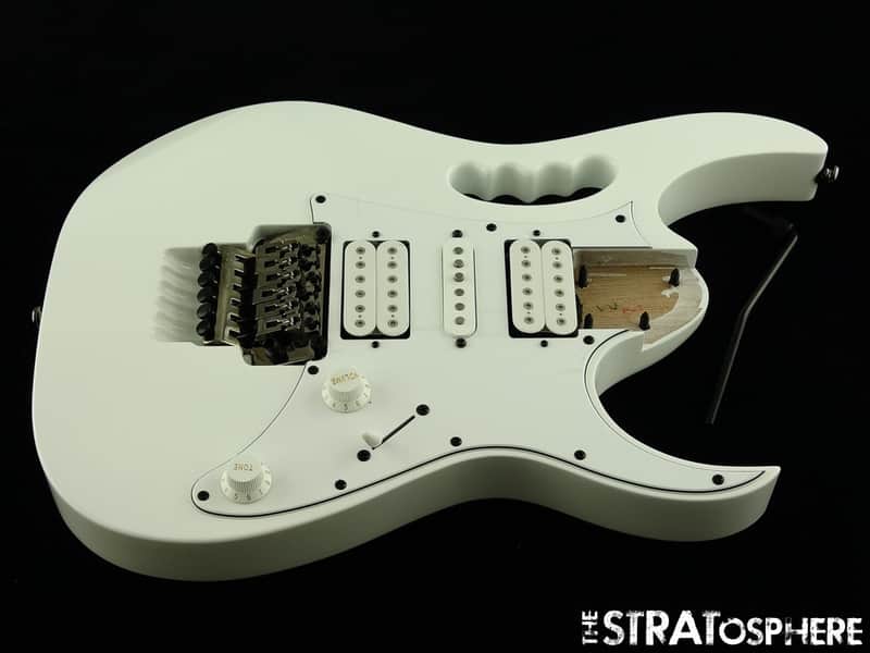 Ibanez JEMJR Steve Vai LOADED BODY Guitar Locking Monkey Grip Quantum White image 1