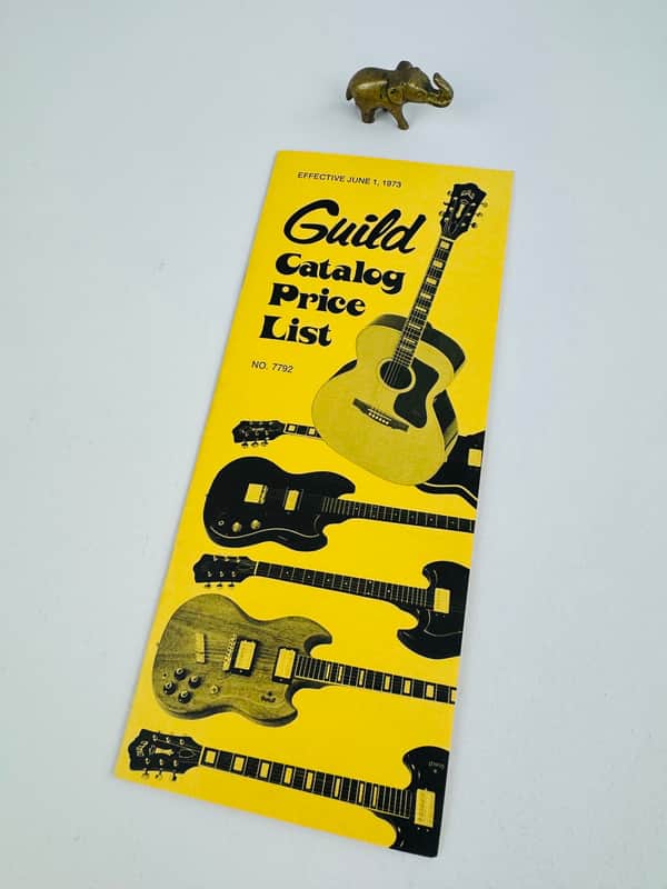 Guild Catalog Price List (Effective June 1, 1973) image 1