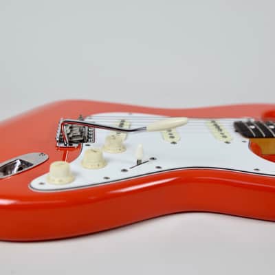 Squier by Fender SST-45 Fiesta Red(FRD) 1983 JV Serial FujiGen MIJ Stratocaster, SQ-4 Alnico PU image 5