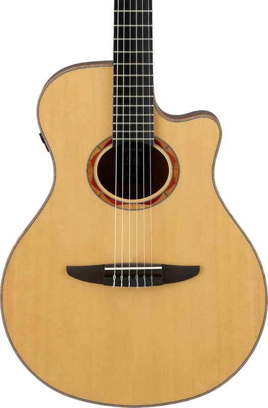 Yamaha NTX3 Thinline Acoustic-Electric Classical Guitar, Solid Spruce Top image 1
