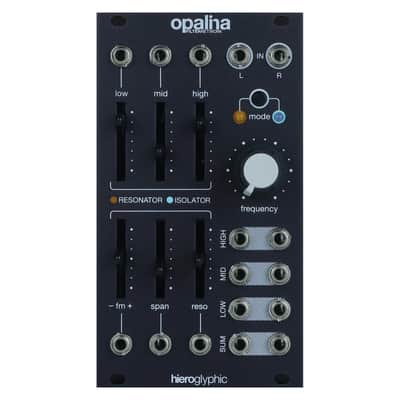Hieroglyphic Opalina Eurorack Stereo Filter Module (Black) image 1
