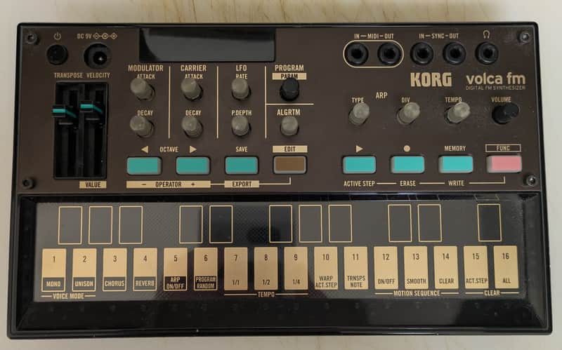 Korg Volca FM2 Digital FM Synthesizer/Sequencer 2022 - Present - Black image 1