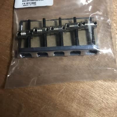 American Standard 5-String Bass Bridge Assembly ('08-'16) Chrome image 1