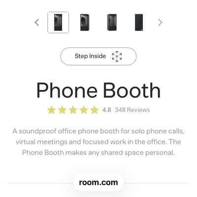 Vocal Booth/Privacy Pod ROOM 2020’s - Black Stain image 10