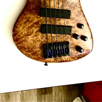 Roscoe Guitars LG-5 Custom 2004-2006 Burl myrtle body with Exhibition grade with bark inclusions Top image 9