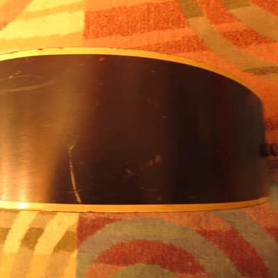 Custom Hand Painted vintage parlor size acoustic guitar image 7