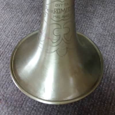Professor Romeo Orsi Vintage c1950s Brushed Brass Professional Trumpet In Excellent Condition image 6