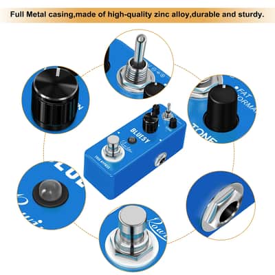 Rowin LEF-321 Bluesy Blues Overdrive Guitar Effect Pedal 2 Modes Bright/Fat Holiday Special $29.80 image 2