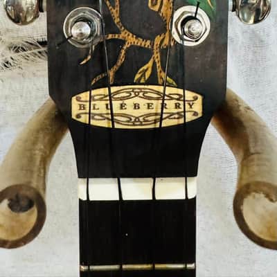 Ukulele Handmade by Blueberry Floral Motif Case & Warranty image 18