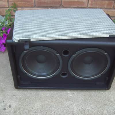 EarCandy Bailey 2x8 guitar amp speaker cab cabinet Black w/ Fender silver face 100 watts image 4