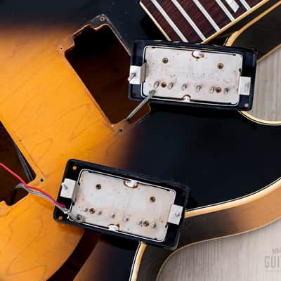 1975 Gibson ES-175 Vintage Hollowbody Guitar Sunburst, 100% Original w/ Case image 17