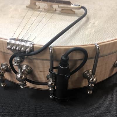 Kna BP-1 | Portable Bridge-Mounted Piezo Pickup  with Tailpiece-Mounted Output Jack for Banjo. New! image 3
