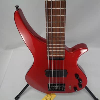 Tune Guitar Technology 5 String Bass  Red image 3
