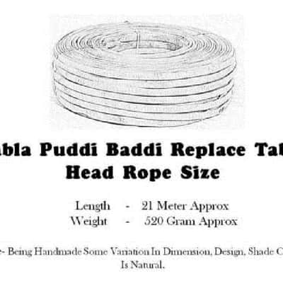 Handmade Rope 21 Meter Deluxe Quality Tabla Puddi Fitting Strap Baddi Replace Tabla Head image 5