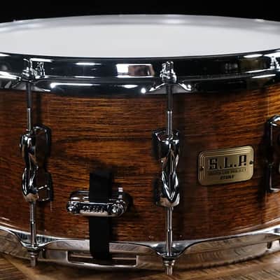 Tama S.L.P. G-Hickory Snare Drum Limited Edition - 6.5-inch x 14-inch, Gloss Natural Elm image 3