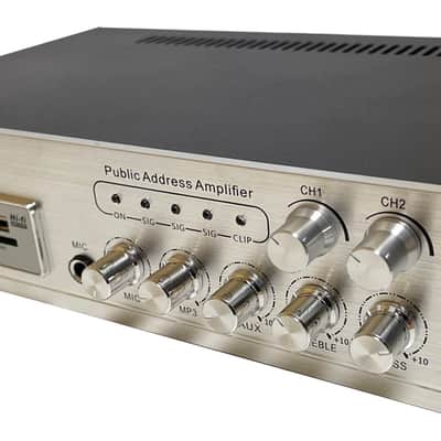 NetcomLab PA AMPLIFIER WITH USB/SD MP3  2022 Black image 2