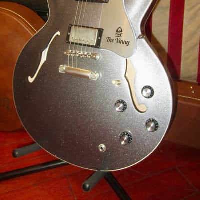 ~2017 Gibson Custom Shop "The Vinny" 25th Anniversary ES-335 Silver Sparkle image 1