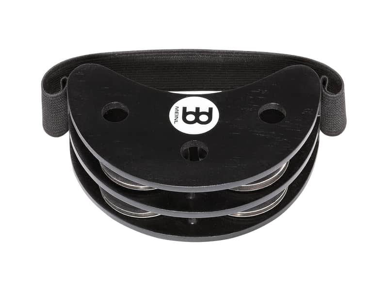 Meinl FJS2S-BK Foot Tambourine w/ Steel Jingles image 1