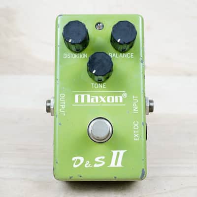 Maxon D&S II 1970s Light Green Distortion and Sustainer Vintage