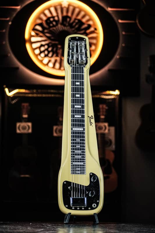 1971 Fender Champ Lap Steel yellowed white - Excellent