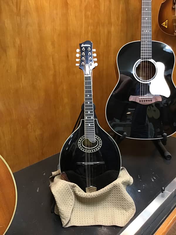 Eastman MD404-BK Oval Hole A-Style Mandolin 2010s - Black image 1