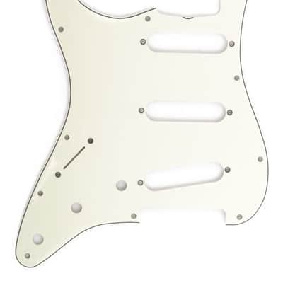 Genuine Fender LEFTY 11-Hole 60s Left-Handed Stratocaster Pickguard MINT GREEN image 1