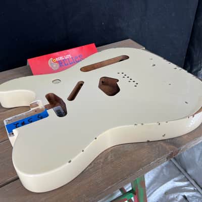 Real Life Relics Genuine Fender CLASSIC SERIES 60'S TELECASTER® SS ALDER BODY VINTAGE BRIDGE MOUNT - OLYMPIC WHITE #1 image 7