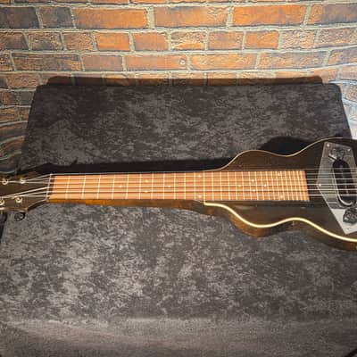 Vintage 1940s Kalamazoo Lap Steel Guitar w/ Original Chipboard Case & Slide image 2