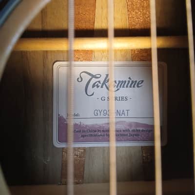 Takamine GY93 G90 Series NYorker Parlor Acoustic Guitar 2010s - Natural Gloss image 3