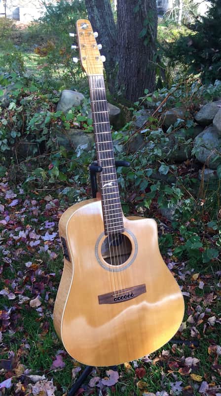 Hard to Find Seagull Artist Flame Maple 2001 Natural with SKB Case image 1