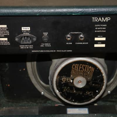 Trace Elliot Tramp 1x12 Combo Amp W/Celesion Vintage 30 1990's Emerald Green image 7
