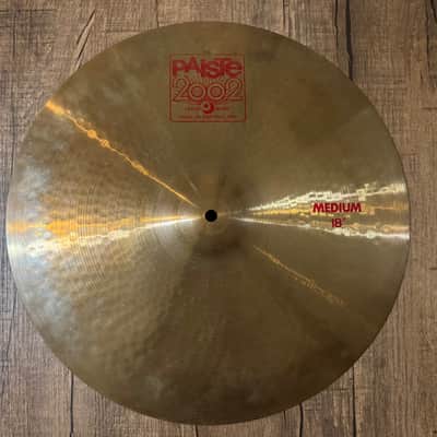 Paiste 18" 2002 Medium Crash Cymbal - USED image 1
