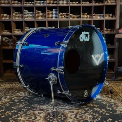 USED 1996 DW Pre-Collectors Birch Drum Set in Dark Blue Lacquer w/ Mini Turret Lugs - 18x22, 8x10, 9x12, 10x14, 12x16 image 18