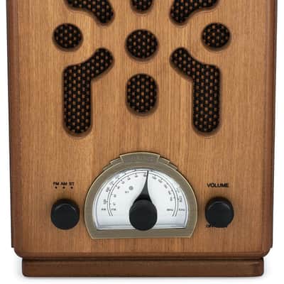 Classic Vintage Retro Wooden AM/FM Radio with Bluetooth – Handmade Wood Cabinet image 2