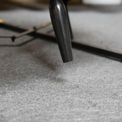 Handcrafted Glossy Black Tololoche (Double Bass) with White Outline image 7