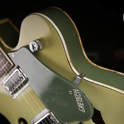 1960s Gretsch USA G6118 Anniversary Two Tone Green & Original Hard Case image 8