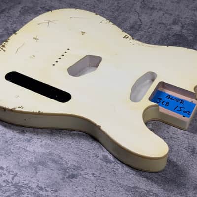 Real Life Relics 60’s Style Tele® Telecaster® Body Double Bound Aged Vintage White image 3