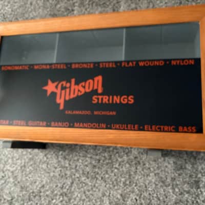 Vintage Gibson Strings Advertsing Mechandising Counter Display Case 50's image 2