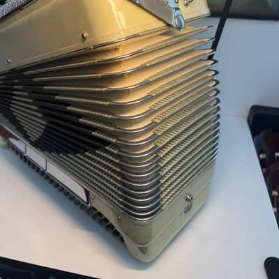 Contello Accordion 60’s in Pearl with Case Made In Italy image 19