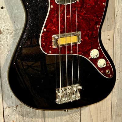 NEW Fender Gold Foil Jazz Bass - Black Sparkle, In Stock and Ships Fast and Free! Pro Setup Included! image 3