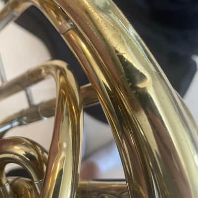 Holton H378 Intermediate French Horn 2010s - Clear Lacquer Brass image 3