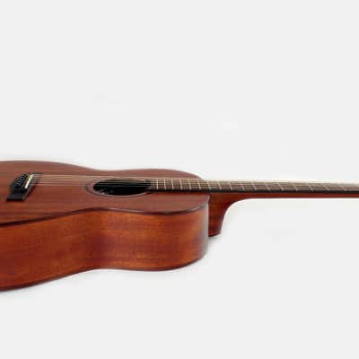 Teton STP103ENT 103 Series Parlor Body Shape African Solid Mahogany Top Mahogany Neck 6-String Acoustic-Electric Guitar image 9