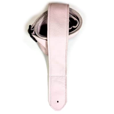Pink Leather Premium Leather Guitar Strap- Light Pink Leather Guitar Strap-100% Leather Guitar Strap- Acoustic, Electric Bass Guitars image 5