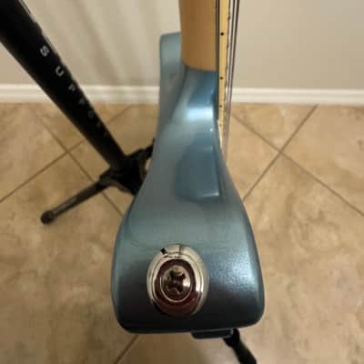 D'Angelico Premier Bedford Semi-Hollow with Tremolo - Ice Blue Metallic image 10
