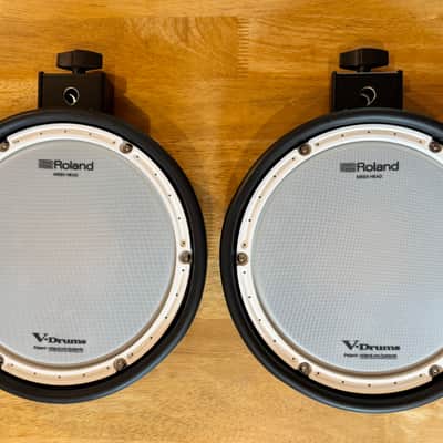 NEW 2X Roland PDX-8 8 inch Dual Zone Mesh Drum Pads Trigger-Black VDrum TD17 TD1 image 1