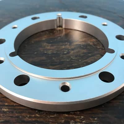 Burlington Recording 1/4" PRECISION Metal Hub for 1/4" 6-Screw Metal Reels Chrome image 3