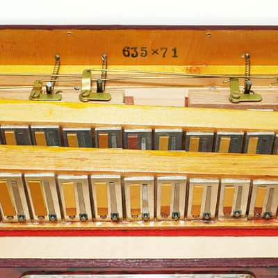Cantulia Senorita 72 Bass Accordion, Rare Old German Piano Accordian, New Straps, 2367, Keyboard Accordion Instrument, Rich and Bright Sound image 11